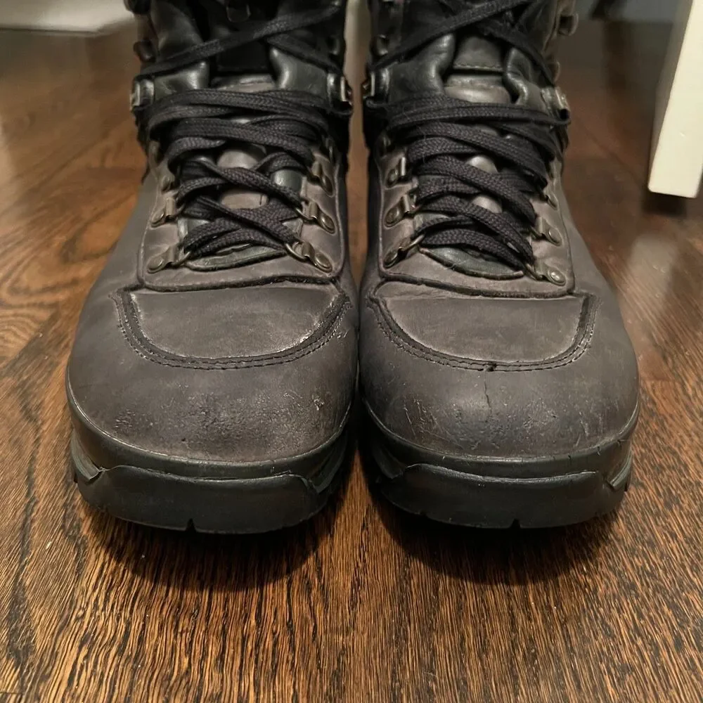 Raichle Gore-Tex Hiking Boots Mens 11.5 Black Leather Vibram Swiss Made Mountain